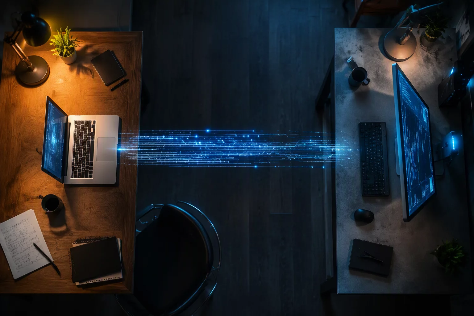 Remote workspace connection diagram